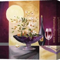 A Peaceful Time Canvas Paintings - Time to Unwind I by Alfred Gockel