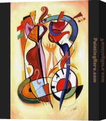 The Hunting Party Canvas Paintings - Wild Party I by Alfred Gockel