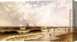 Southampton Canvas Paintings - Afternoon_ Southampton Beach by Alfred Thompson Bricher