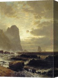 South Canvas Paintings - At the South Head_ Grand Manan by Alfred Thompson Bricher