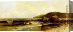 Breaking Canvas Paintings - Breaking Surf by Alfred Thompson Bricher