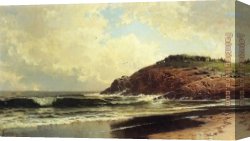 Wind Canvas Paintings - Light Winds by Alfred Thompson Bricher