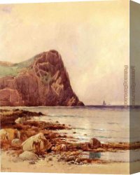 Rocky Coast Canvas Paintings - Rocky Coast by Alfred Thompson Bricher