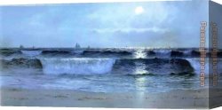 Seascapes Canvas Paintings - Seascape by Alfred Thompson Bricher