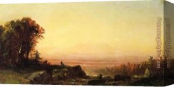 Match Point Canvas Paintings - The Look-Out Point by Alfred Thompson Bricher