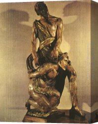 Alonso Canvas Paintings - The Sacrifice of Isaac by Alonso Berruguete