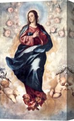Alonso Canvas Paintings - Immaculate Conception by Alonso Cano