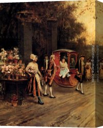 Alonso Canvas Paintings - Flowers For The Lady by Alonso Perez