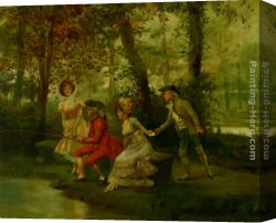 Alonso Canvas Paintings - The Love Letter by Alonso Perez