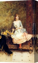 Alonso Canvas Paintings - The Serving Maiden by Alonso Perez