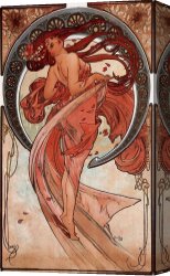 Santa Maria Della Salute Canvas Paintings - Dance by Alphonse Maria Mucha