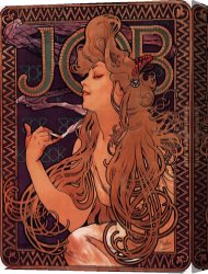 Santa Maria Della Salute Canvas Paintings - JOB by Alphonse Maria Mucha