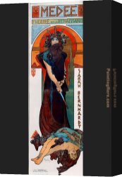 Santa Maria Della Salute Canvas Paintings - Medee by Alphonse Maria Mucha