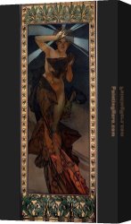 Santa Maria Della Salute Canvas Paintings - Morning Star by Alphonse Maria Mucha