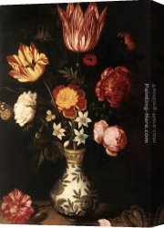 Ambrosius Benson Canvas Paintings - Flower Piece by Ambrosius Bosschaert the Elder
