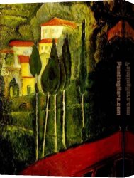 Amedeo Canvas Paintings - Landscape by Amedeo Modigliani