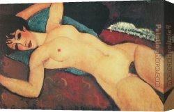Amedeo Canvas Paintings - Nude Sdraiato by Amedeo Modigliani