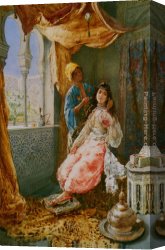 Amedeo Canvas Paintings - Attending the Princes by Amedeo Momo Simonetti