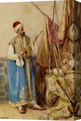 Amedeo Canvas Paintings - In the Armory by Amedeo Momo Simonetti
