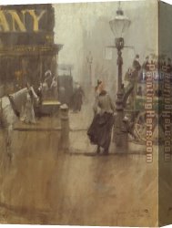 London Canvas Paintings - Impressions of London by Anders Zorn