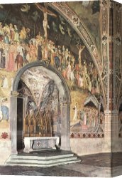 Central Canvas Paintings - Frescoes on the central wall by Andrea Bonaiuti da Firenze