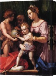 Family Canvas Paintings - Holy Family by Andrea del Sarto
