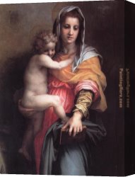 Sarto Canvas Paintings - Madonna of the Harpies2 by Andrea del Sarto