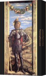 Andreas Canvas Paintings - St George by Andrea Mantegna