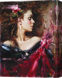 A Peaceful Time Canvas Paintings - A Moment in Time by Andrew Atroshenko