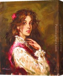 Christina of Denmark Canvas Paintings - Christina by Andrew Atroshenko