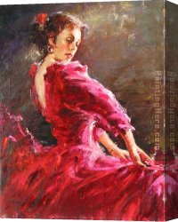 Dance at Bougival I Canvas Paintings - dance of seduction by Andrew Atroshenko