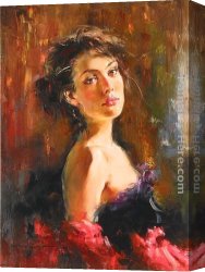 Atroshenko Canvas Paintings - Enamorada by Andrew Atroshenko