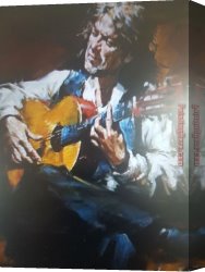 The Guitar 1918 Canvas Paintings - Flamenco Guitar by Andrew Atroshenko