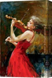 Passion Canvas Paintings - The Passion of Music by Andrew Atroshenko