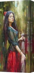 Atroshenko Canvas Paintings - The Wait by Andrew Atroshenko