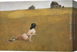 Christina of Denmark Canvas Paintings - Christina's World by Andrew Wyeth