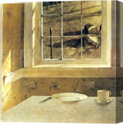 The Beginning of a Perfect Day Canvas Paintings - Ground Hog Day by Andrew Wyeth