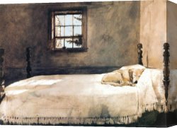 The Arrival of The Master Canvas Paintings - Master Bedroom by Andrew Wyeth