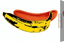 Warhol Canvas Paintings - Banana by Andy Warhol