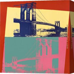 Bonaparte at The Bridge of Arcole Canvas Paintings - Brooklyn Bridge by Andy Warhol