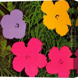 Warhol Canvas Paintings - Flowers 1970 by Andy Warhol