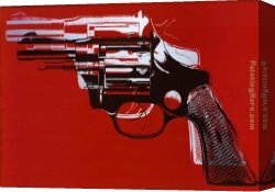 Warhol Canvas Paintings - Guns by Andy Warhol
