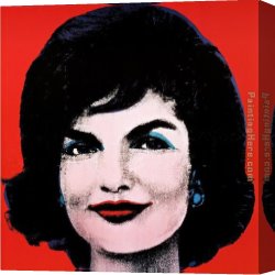 Warhol Canvas Paintings - Jackie 1964 by Andy Warhol
