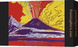 Warhol Canvas Paintings - Mount Vesuvius by Andy Warhol