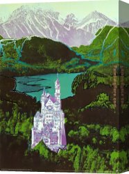 Warhol Canvas Paintings - Neuschwanstein by Andy Warhol