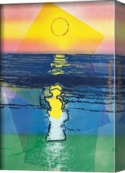 Golden Sunset Canvas Paintings - Sunset by Andy Warhol