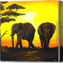 Fate Animals Canvas Paintings - 8100 by Animal