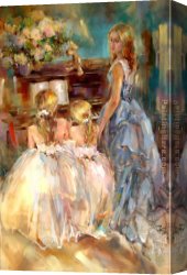 A Peaceful Time Canvas Paintings - A Time to Remember by Anna Razumovskaya