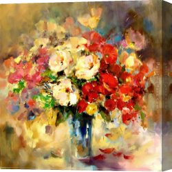 Magic Moments Canvas Paintings - Bright Moments 3 by Anna Razumovskaya