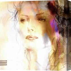 Anna Canvas Paintings - Essence of a Woman 3 by Anna Razumovskaya